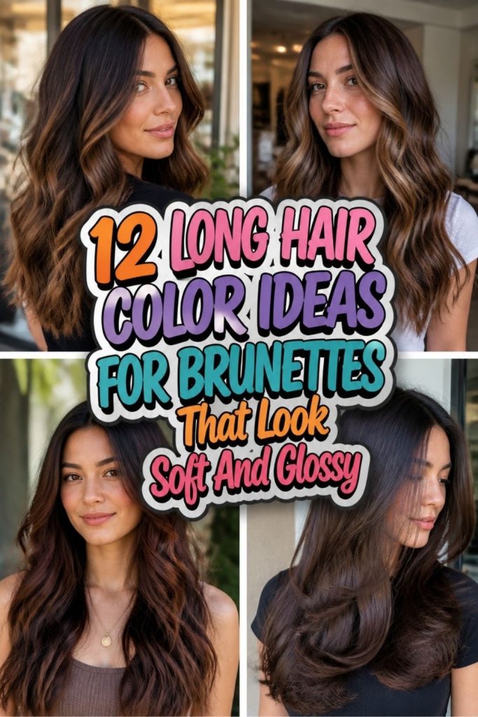 12 LONG HAIR COLOR IDEAS FOR BRUNETTES That Look Soft And Glossy!
