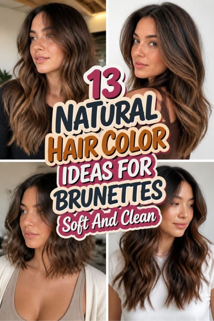 13 NATURAL HAIR COLOR IDEAS FOR BRUNETTES Soft And Clean!