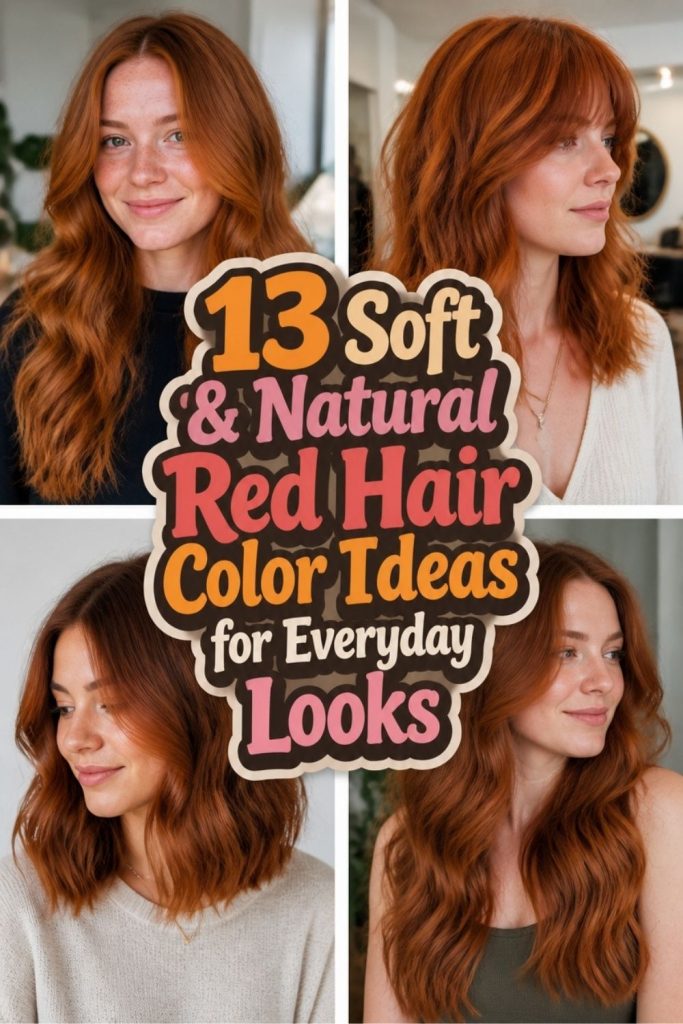 13 Soft & Natural Red Hair Color Ideas for Everyday Looks