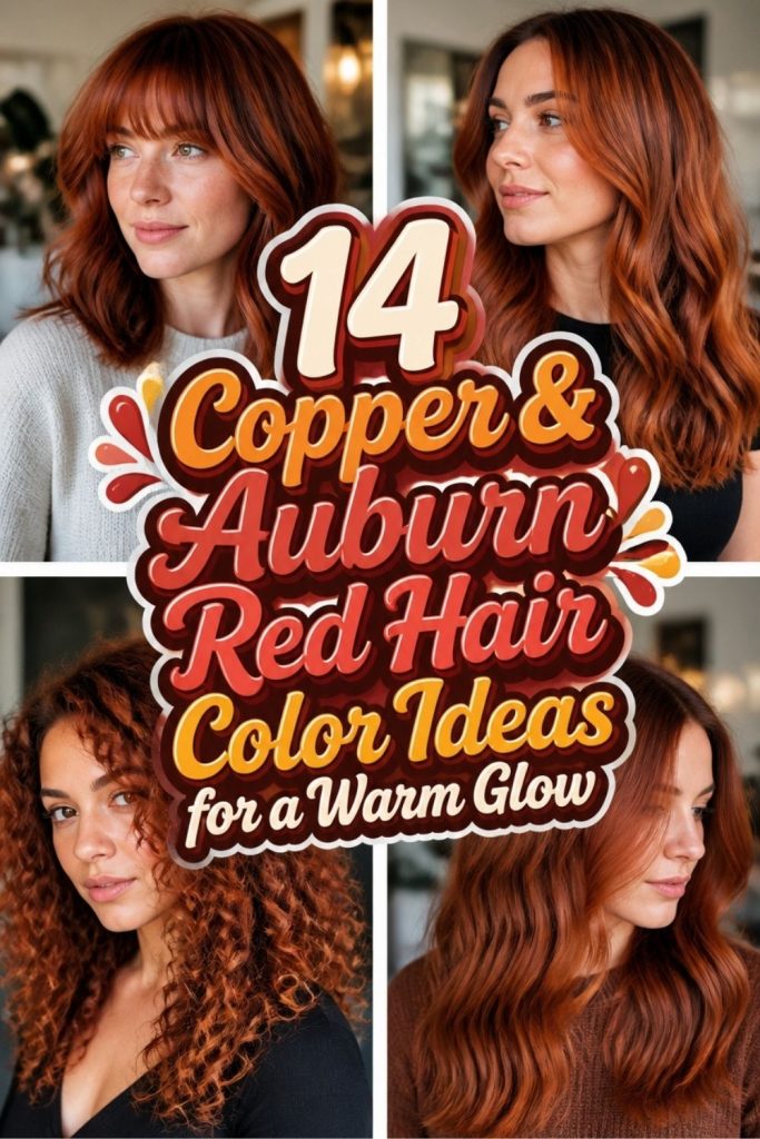 14 Copper & Auburn Red Hair Color Ideas for a Warm Glow
