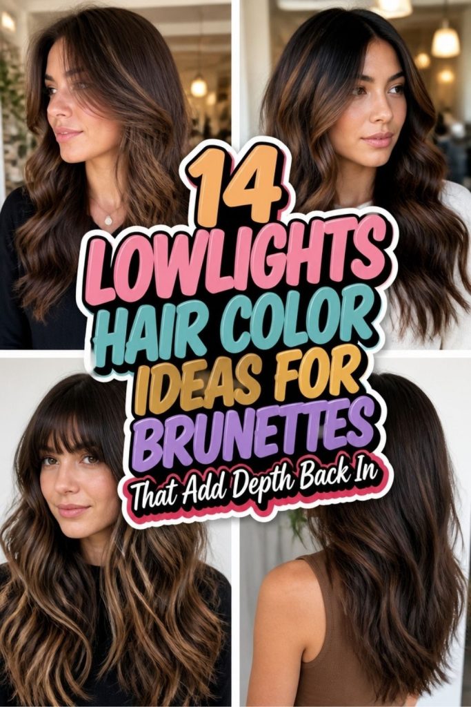 14 LOWLIGHTS HAIR COLOR IDEAS FOR BRUNETTES That Add Depth Back In!