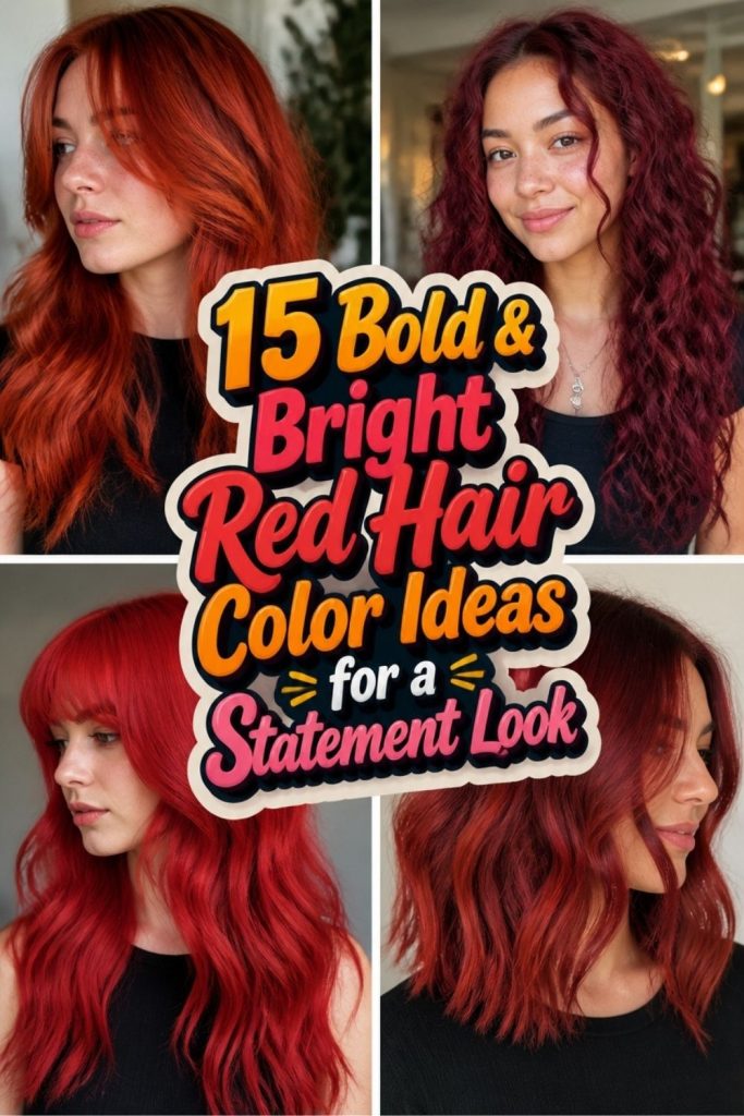 15 Bold & Bright Red Hair Color Ideas for a Statement Look
