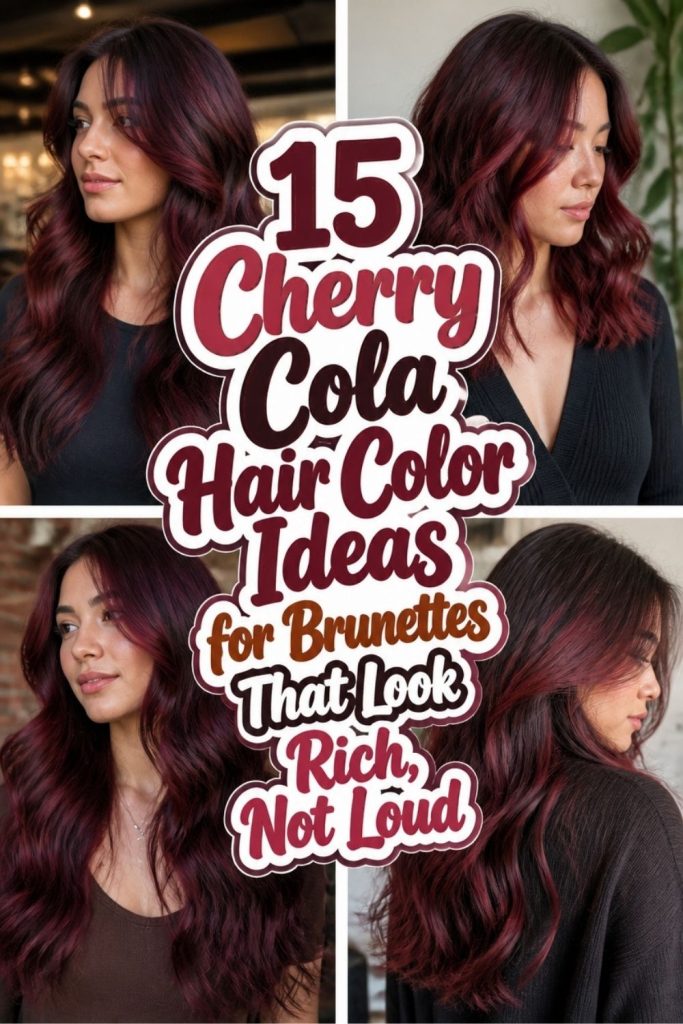 15 Cherry Cola Hair Color Ideas for Brunettes That Look Rich, Not Loud