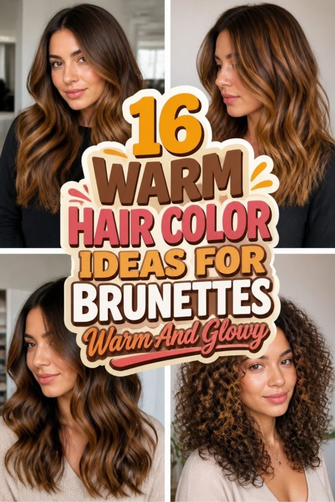 16 WARM HAIR COLOR IDEAS FOR BRUNETTES Warm And Glowy!