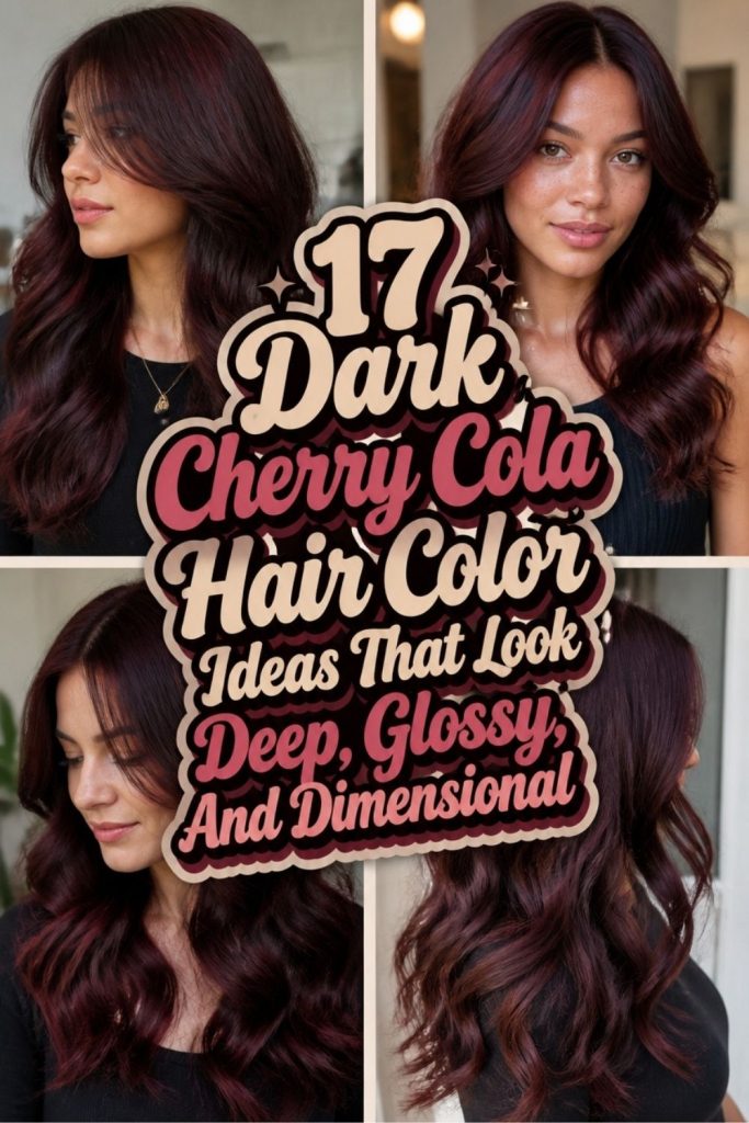 17 Dark Cherry Cola Hair Color Ideas That Look Deep, Glossy, And Dimensional
