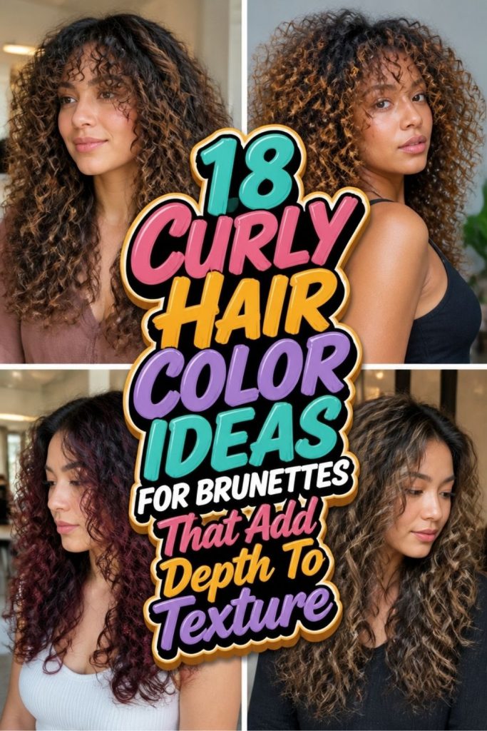 18 CURLY HAIR COLOR IDEAS FOR BRUNETTES That Add Depth To Texture!