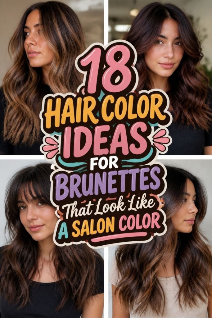 18 HAIR COLOR IDEAS FOR BRUNETTES That Look Like A Salon Color!
