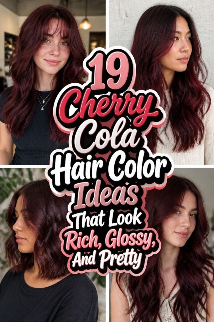 19 Cherry Cola Hair Color Ideas That Look Rich, Glossy, And Pretty