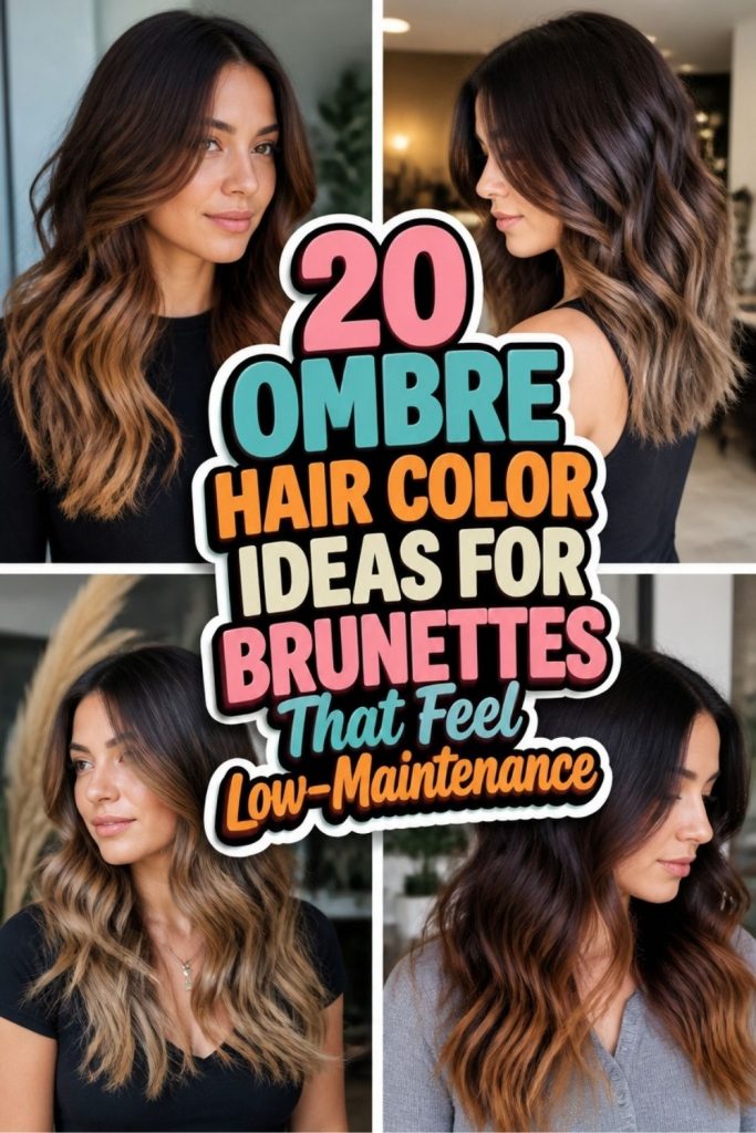 20 OMBRE HAIR COLOR IDEAS FOR BRUNETTES That Feel Low-Maintenance!