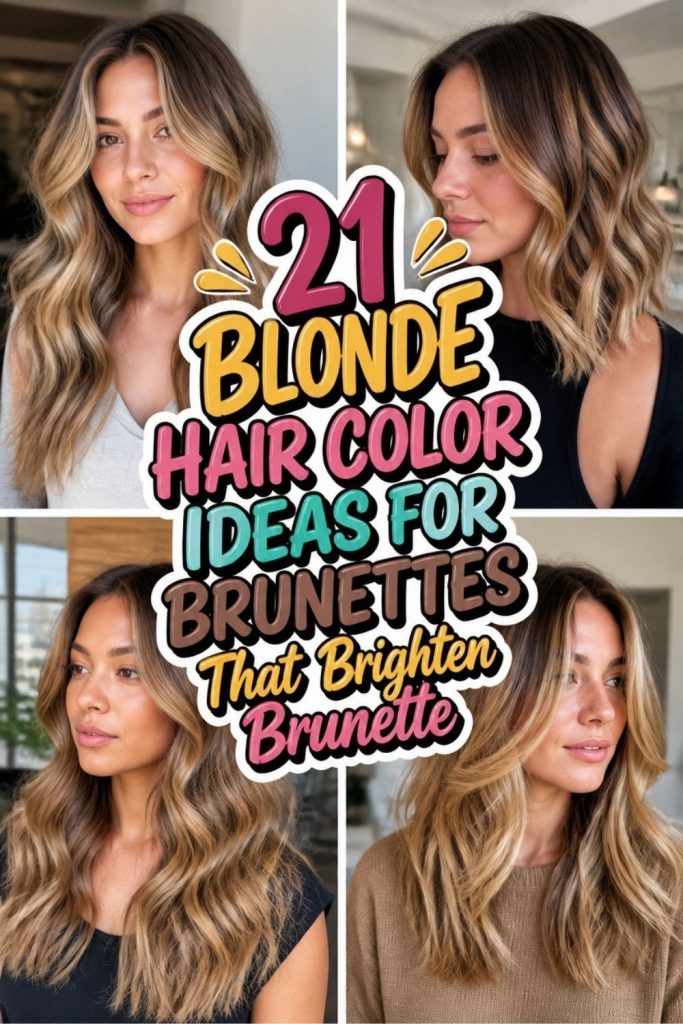 21 BLONDE HAIR COLOR IDEAS FOR BRUNETTES That Brighten Brunette!