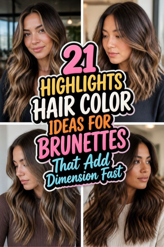 21 HIGHLIGHTS HAIR COLOR IDEAS FOR BRUNETTES That Add Dimension Fast!