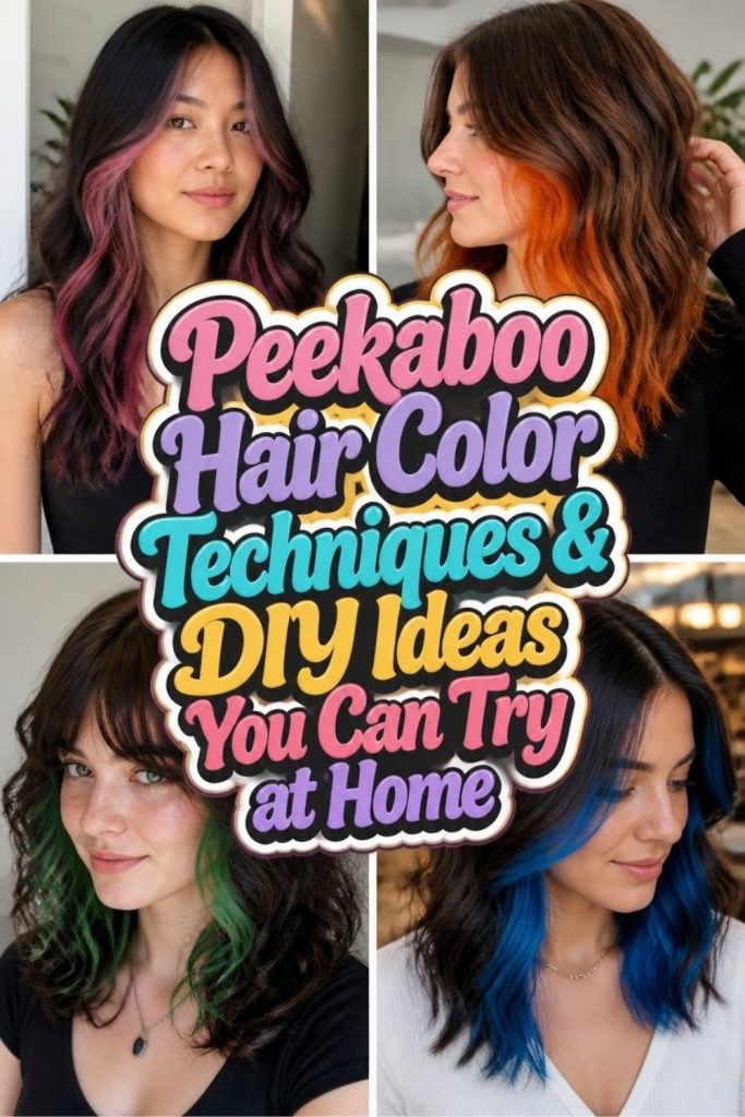 Peekaboo Hair Color Techniques & DIY Ideas You Can Try at Home