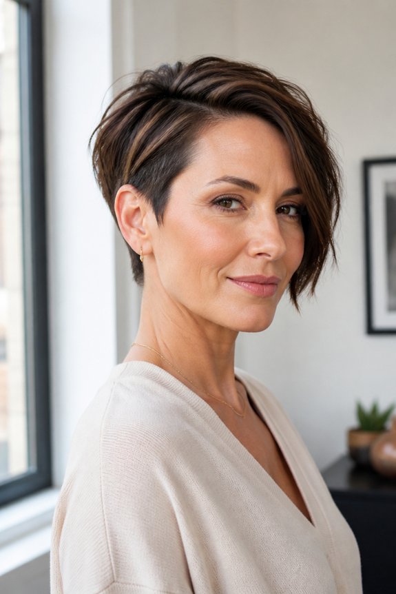 asymmetrical crop hair statement