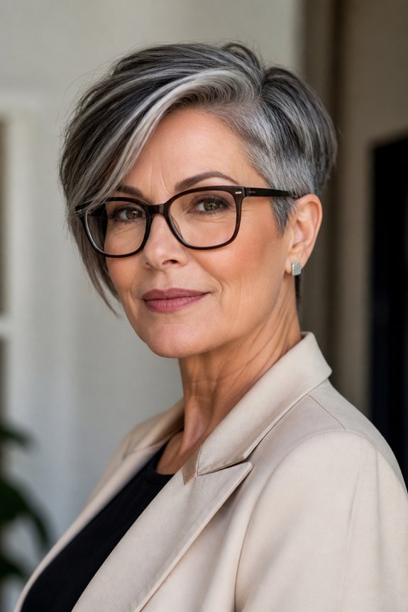 asymmetrical cut with texture