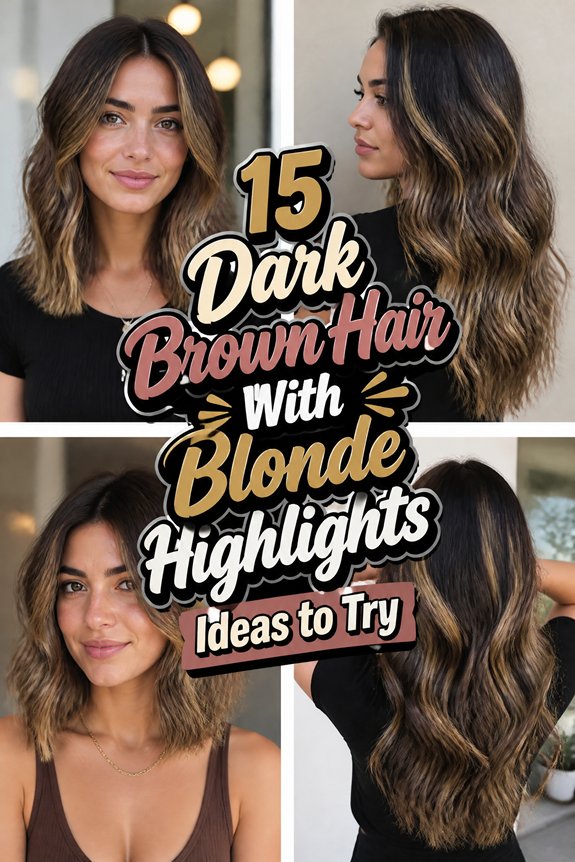 blonde highlights on brown hair