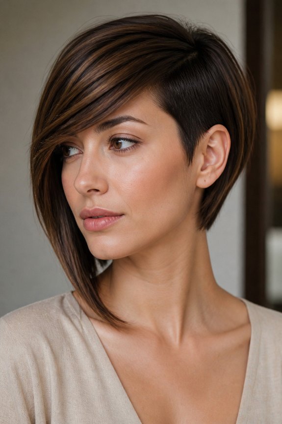 bold asymmetrical bob hairstyle