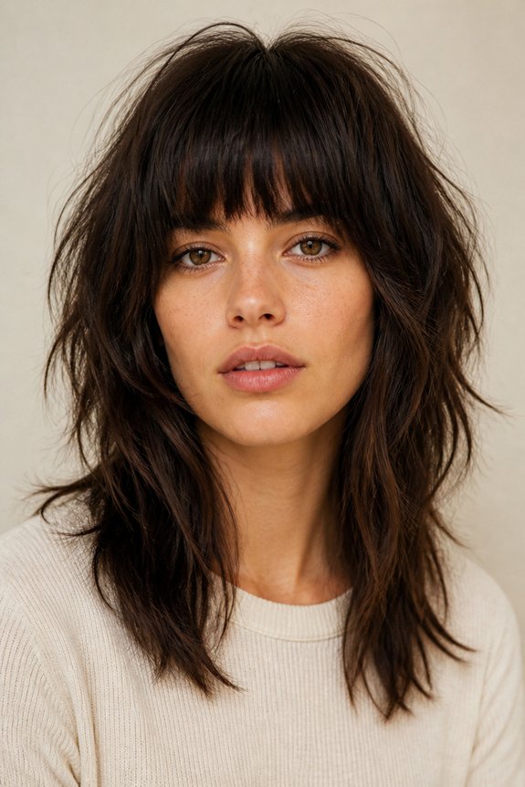 bold bangs with volume