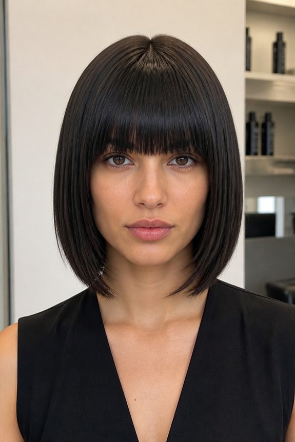 bold blunt bob haircut