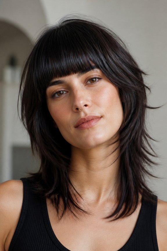 bold bob with layers