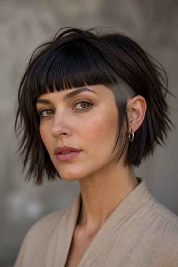 bold bob with undercut