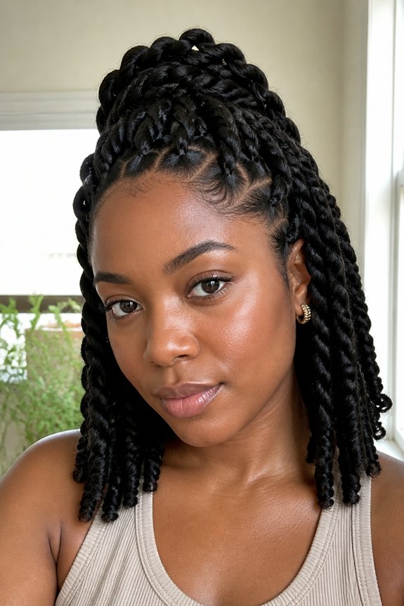 bold chunky two strand twists