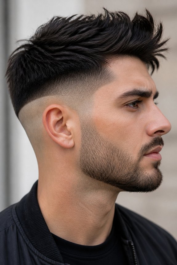 bold disconnected taper fade