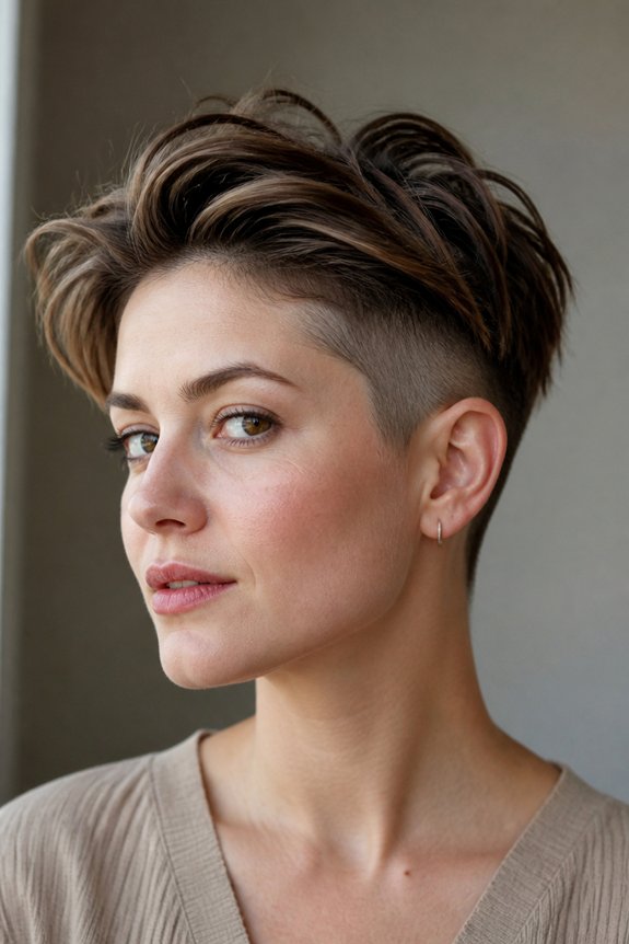 bold edgy low maintenance hairstyle