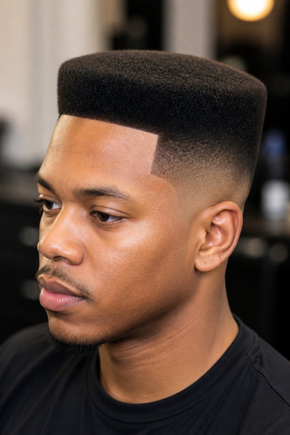 bold flat top crew cut
