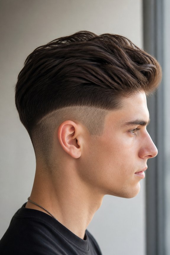 bold haircut with maintenance