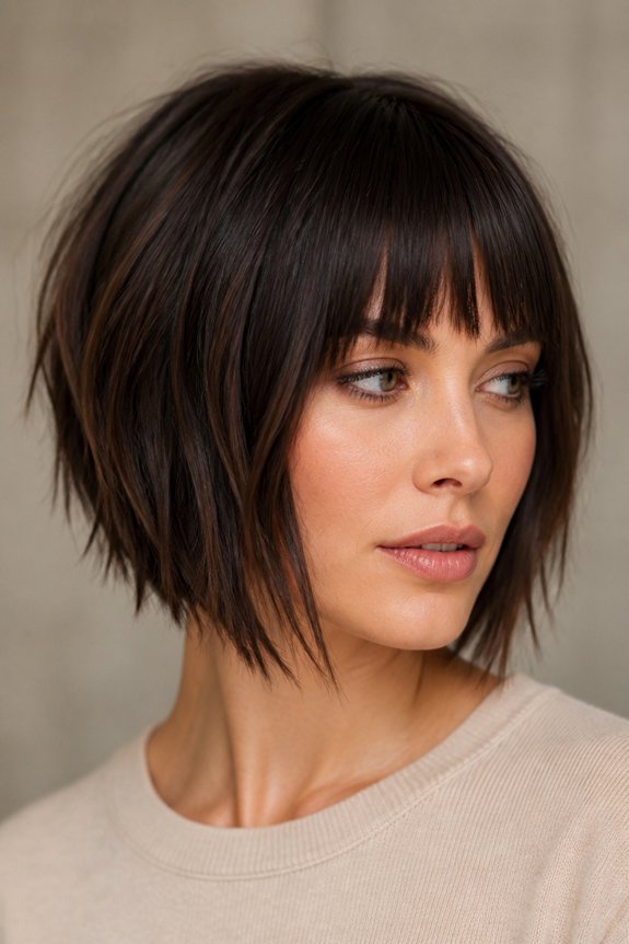 bold textured dramatic bob