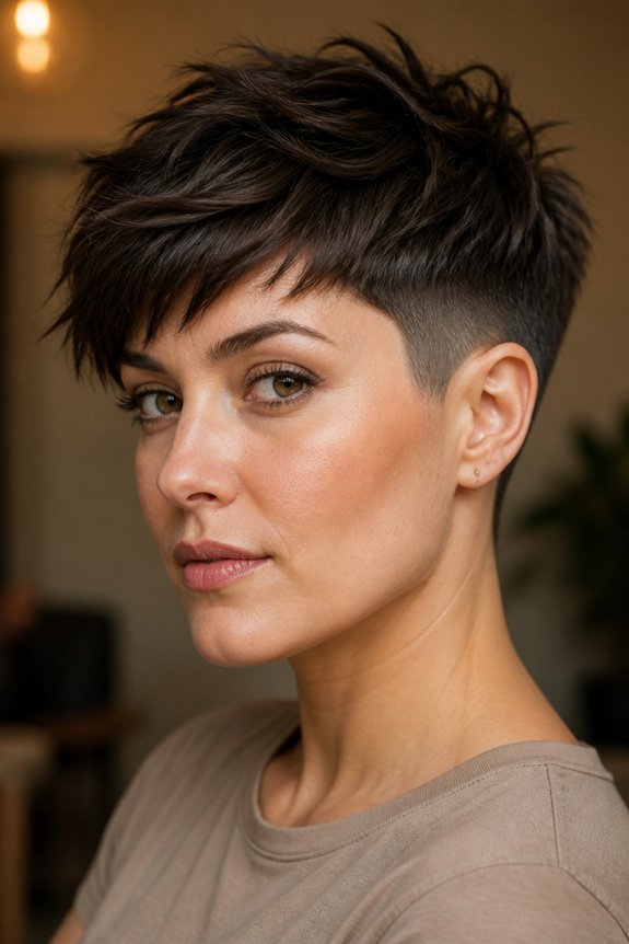 bold textured pixie undercut