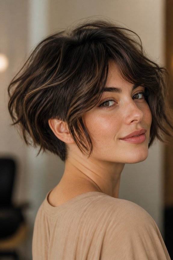 bouncy textured voluminous bob