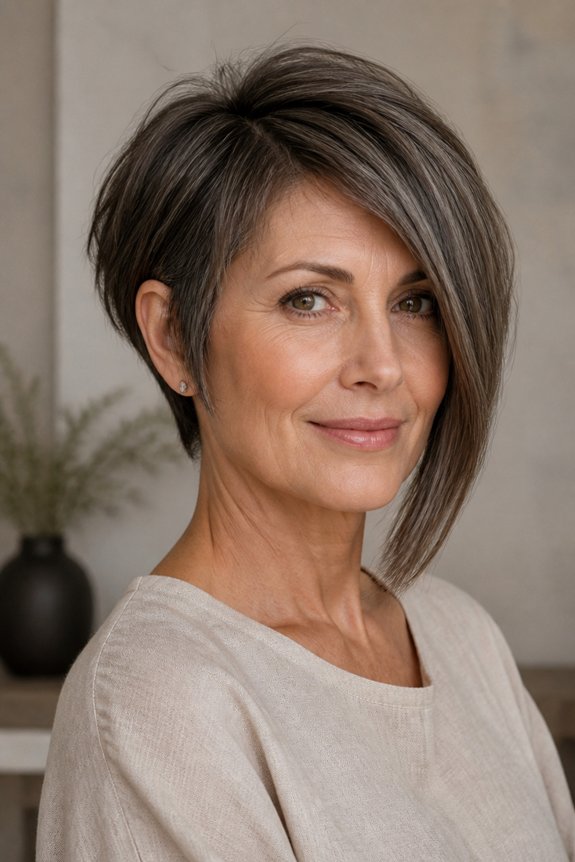 chic asymmetrical bob elegance