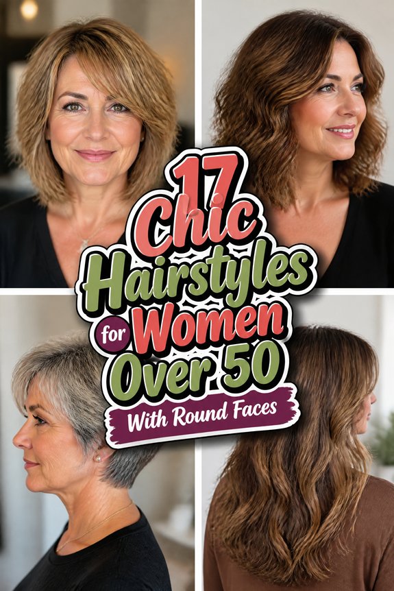 chic hairstyles for round faces