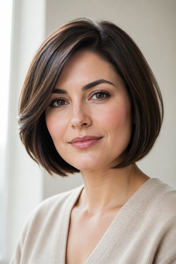 chin length bob with layers
