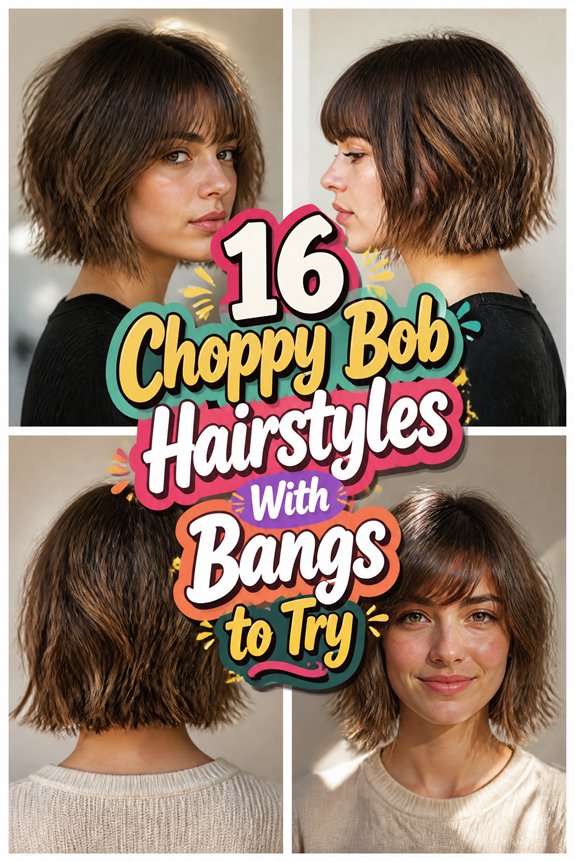 choppy bob hairstyles with bangs
