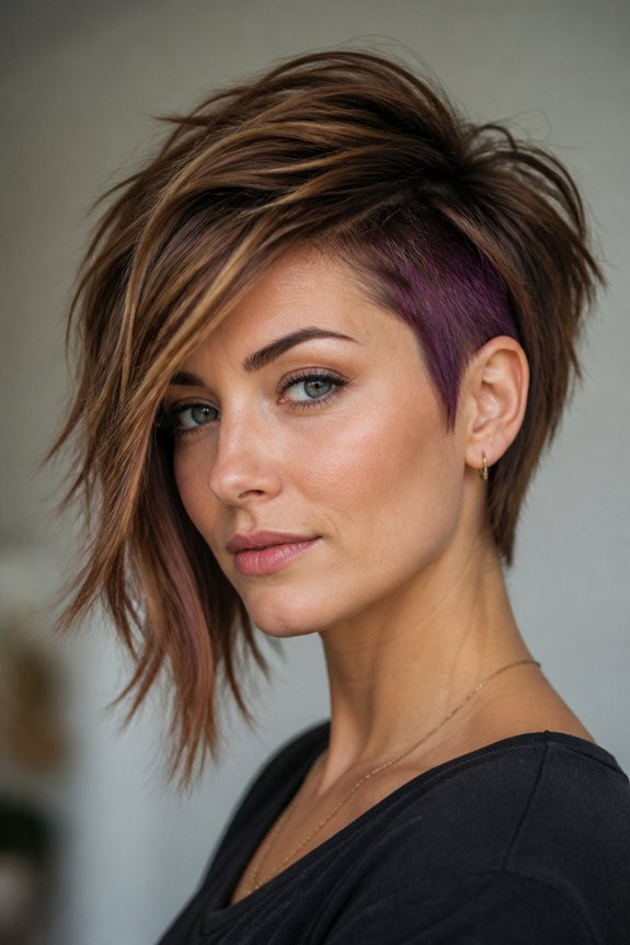 choppy bob with undercut
