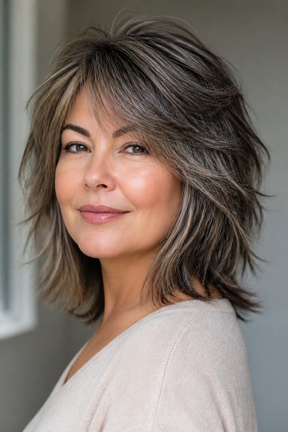 choppy layered shag haircut