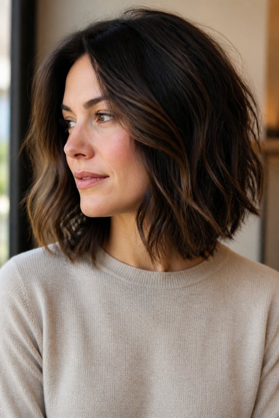 choppy layers for thick hair