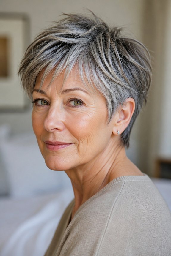 choppy pixie with texture
