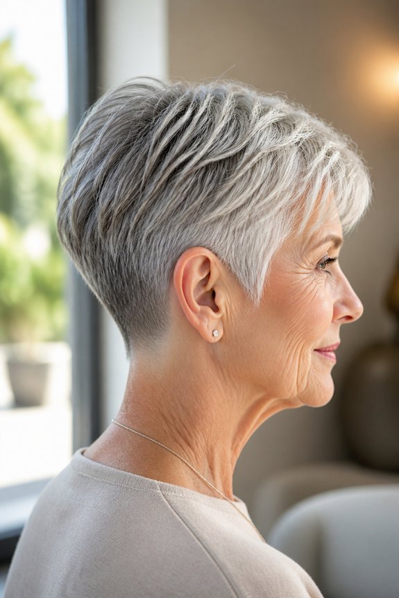 clean tapered nape hairstyle