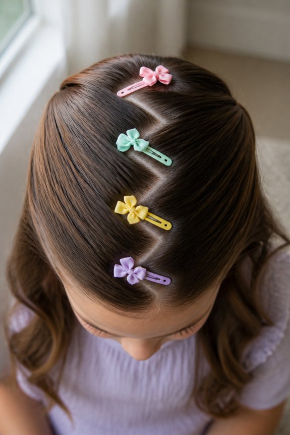 colorful zigzag hairstyle accessories