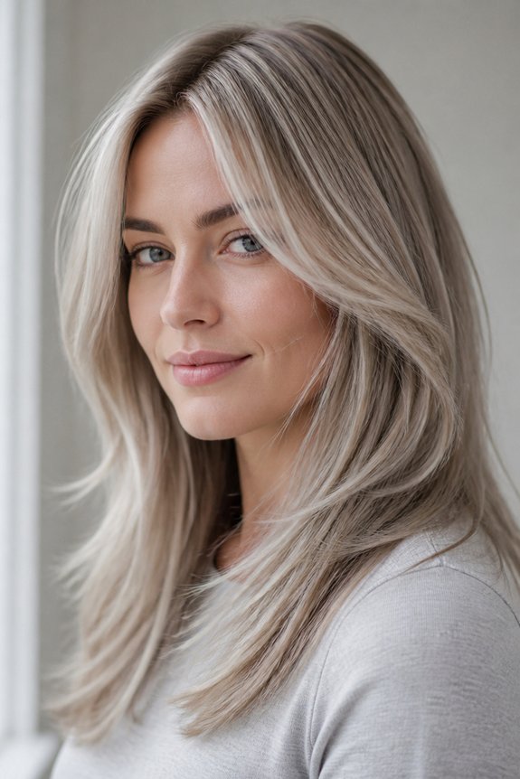 cool toned silver blonde maintenance