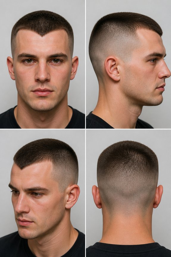 crisp clean buzz cut