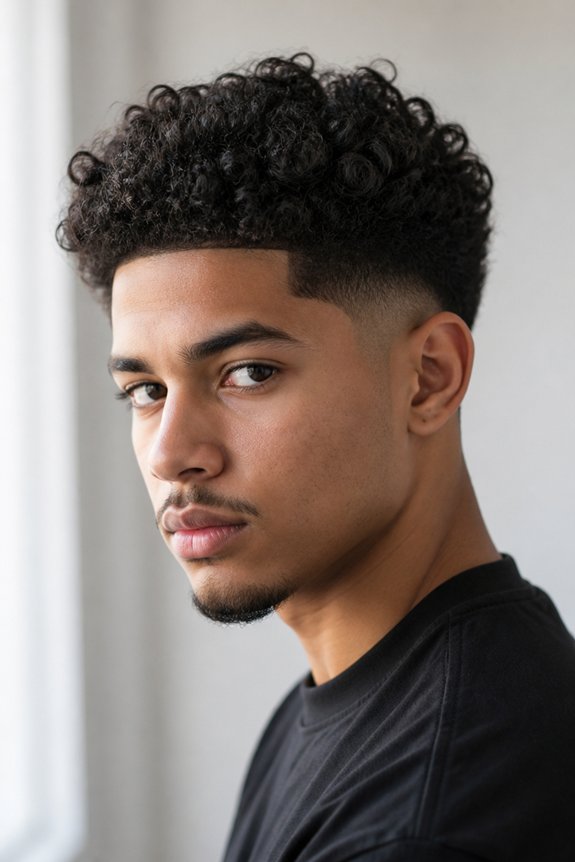curls with clean contrast