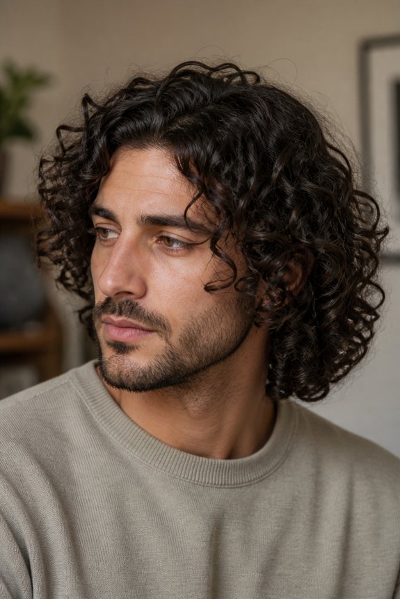 curly medium length hairstyle style