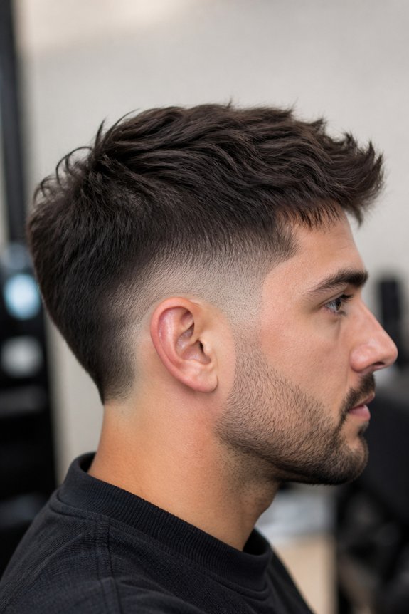 curved burst fade technique