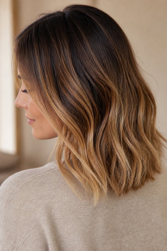 darker roots lighter ends