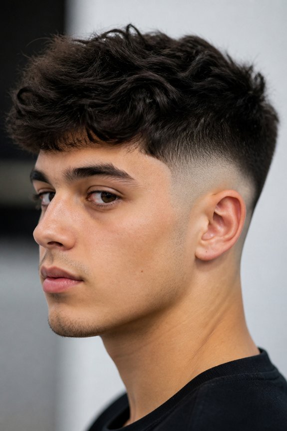disconnected mid fade hairstyle