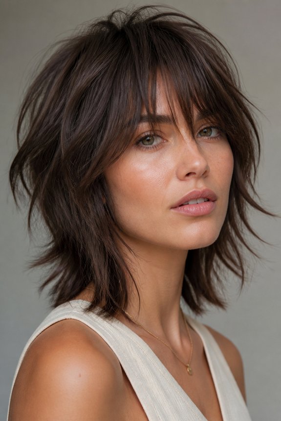 edgy disconnected shag hairstyle